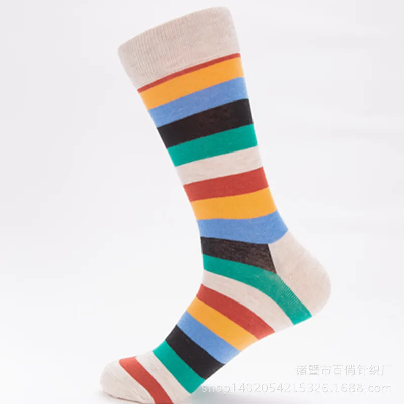 5 pairs of socks autumn and winter new men's long tube cotton socks ball series casual jacquard socks factory wholesale