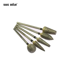 1 piece Sintered Diamond Grinding Head 2.35mm Shaft Mounted Point Dental Jade Alloy Ceramic Grinding P70
