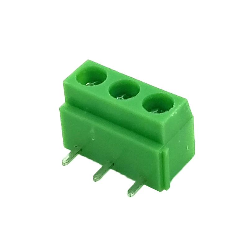50Pcs KF126R 126R 5.0 2P 3P RIGHT ANGLE PCB UNIVERSAL SCREW TERMINAL BLOCKS DG126R 5.0mm 2PIN 3PIN DEGSON KEFA YANNIU