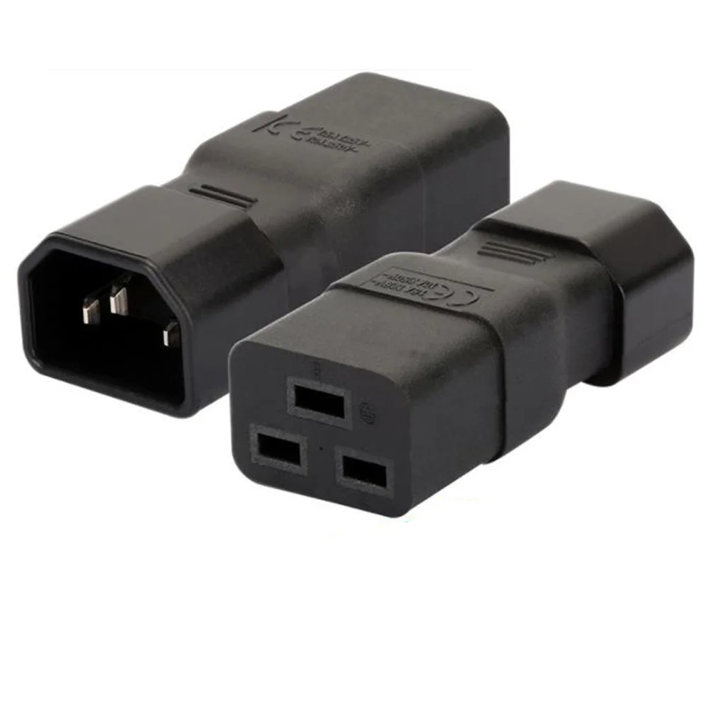 1PCS Zwart Koper Universele Elektrische AC Power Adapter Plug C14 naar C5/C7/C13/C15/C19/C21 PDU Chassis Plug Socket Converter