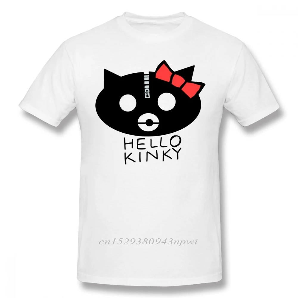 Gorillaz T Shirt Hello Kinky T-Shirt Short-Sleeve 100% Cotton Tee Shirt Funny Streetwear Graphic Man Plus size Tshirt