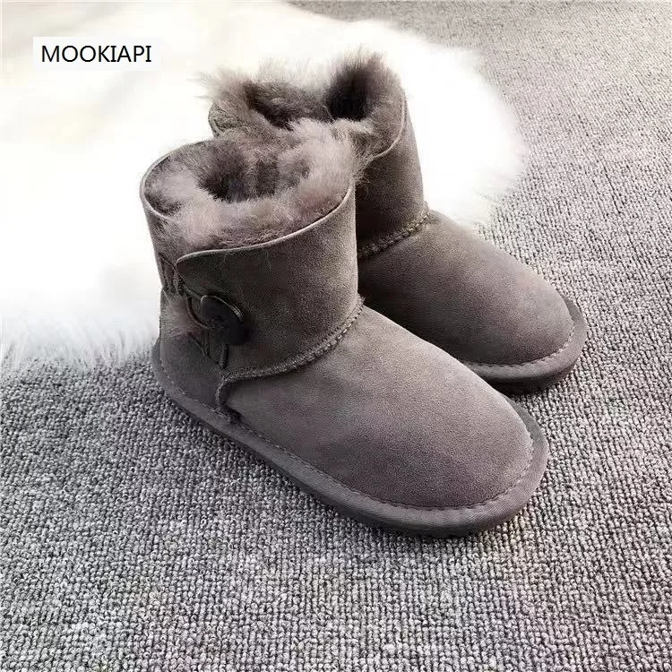 Australian brand\'s latest high quality children\'s shoes, 100% real sheepskin, natural wool, warm children\'s snow boots