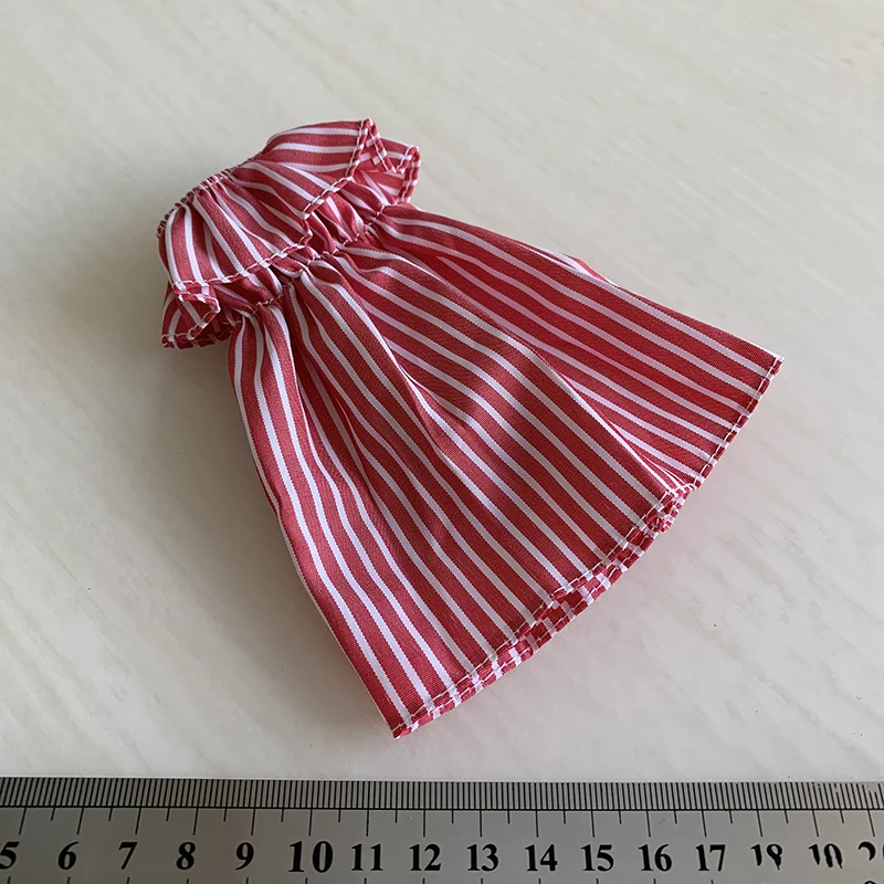 1/6 Scale Pink Striped Strapless Dress Model for 12''Body DIY Accessories