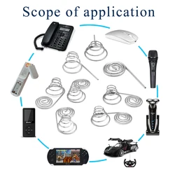 Wholesale Wire Remote Control Battery Spring AA Spring Positive And Negative AAA NIckel Wire Conical Spring For PCB Board