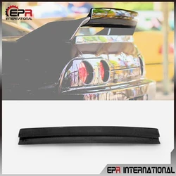 For Nissan R32 GTR FRD Type Carbon Black Glossy Finished Rear Spoiler Gurney Flap Accessories Exterior Body Kit