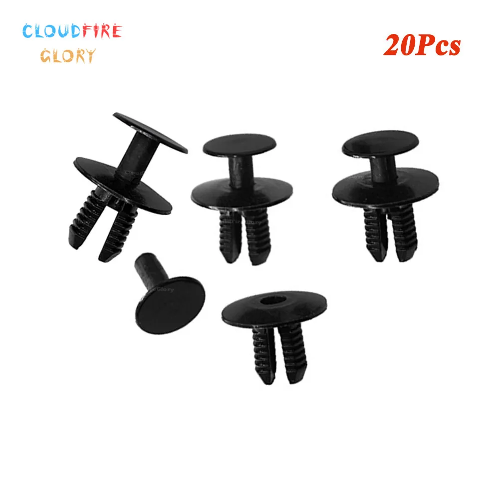 CloudFireGlory 20Pcs Trunk Trim Retainer Clip Screw Fastener Rivet 2309900092 For Mercedes R129 W123 W124 W140 W201 W202 W203