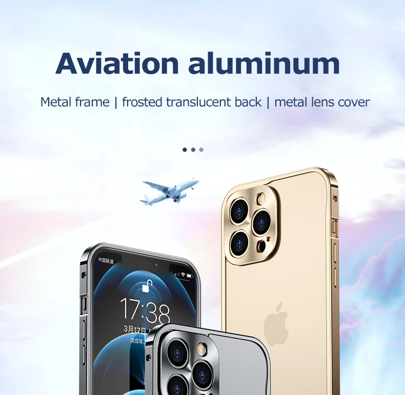 Metal Phone Case For IPhone 12 13 14 15 16 17 Pro Max Cover 16Plus Magnetic Aluminum Frame Phone Shell For IPHON 16 17 Pro Max