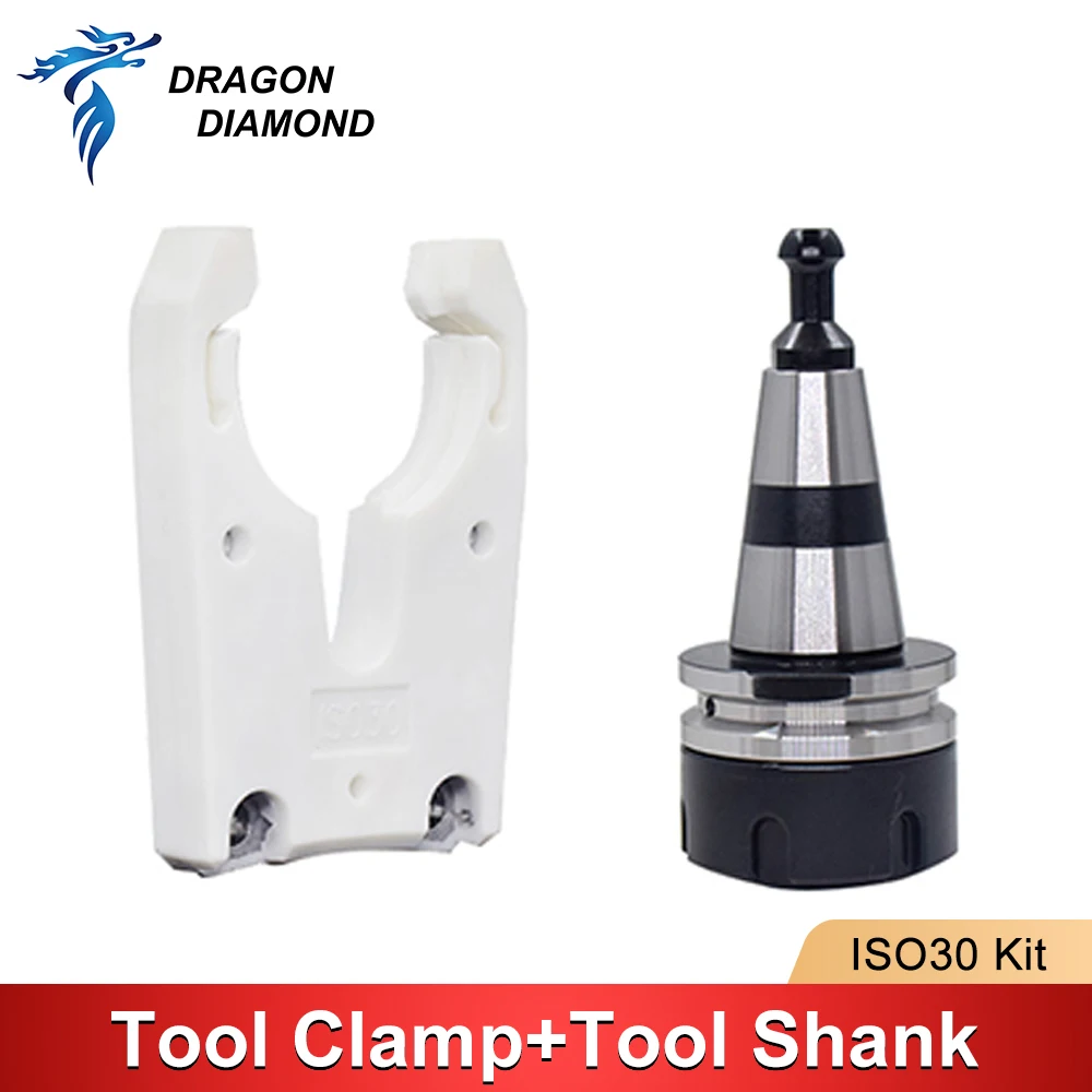 ISO30 Spindle Tool Holder Knift Rest Fork Claw Clamp Shank ER32-50L ATC For Auto Changer Gripper CNC Router Machine Collet Chuck