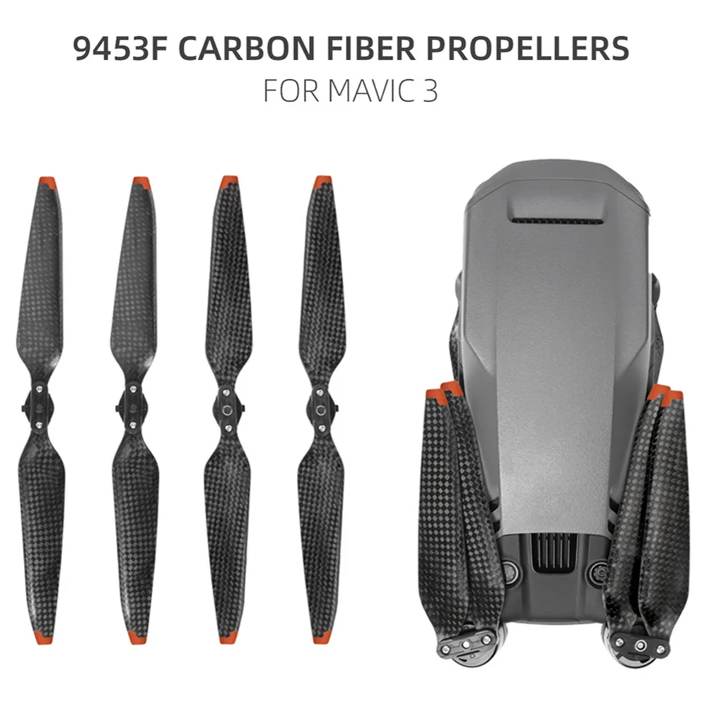 

For DJI Mavic 3 Carbon Fiber Propeller Low Noise 9453F Folding Props Quick Release Propeller For Mavic 3 Accessories