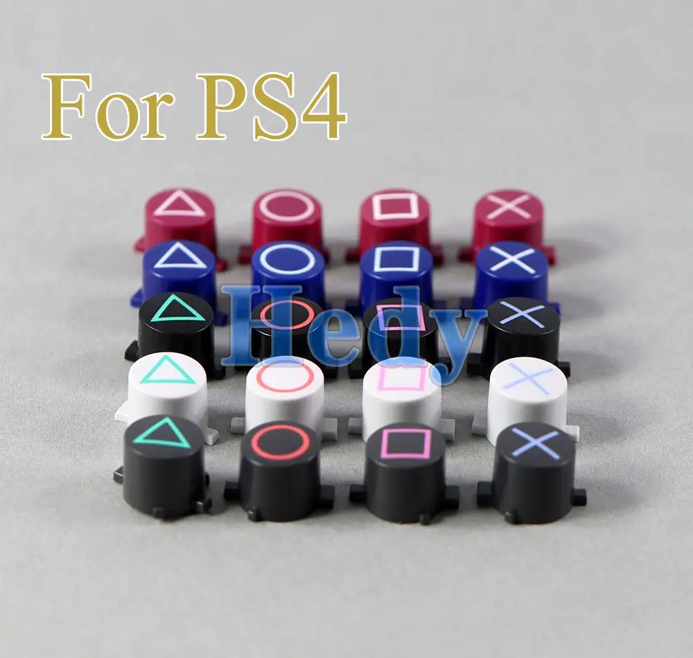 1ชุดคุณภาพสูงเปลี่ยนพลาสติกปุ่ม ABXY สำหรับ Dualshock4 Slim Pro Controller สำหรับ PS4ควบคุม Pad Cross