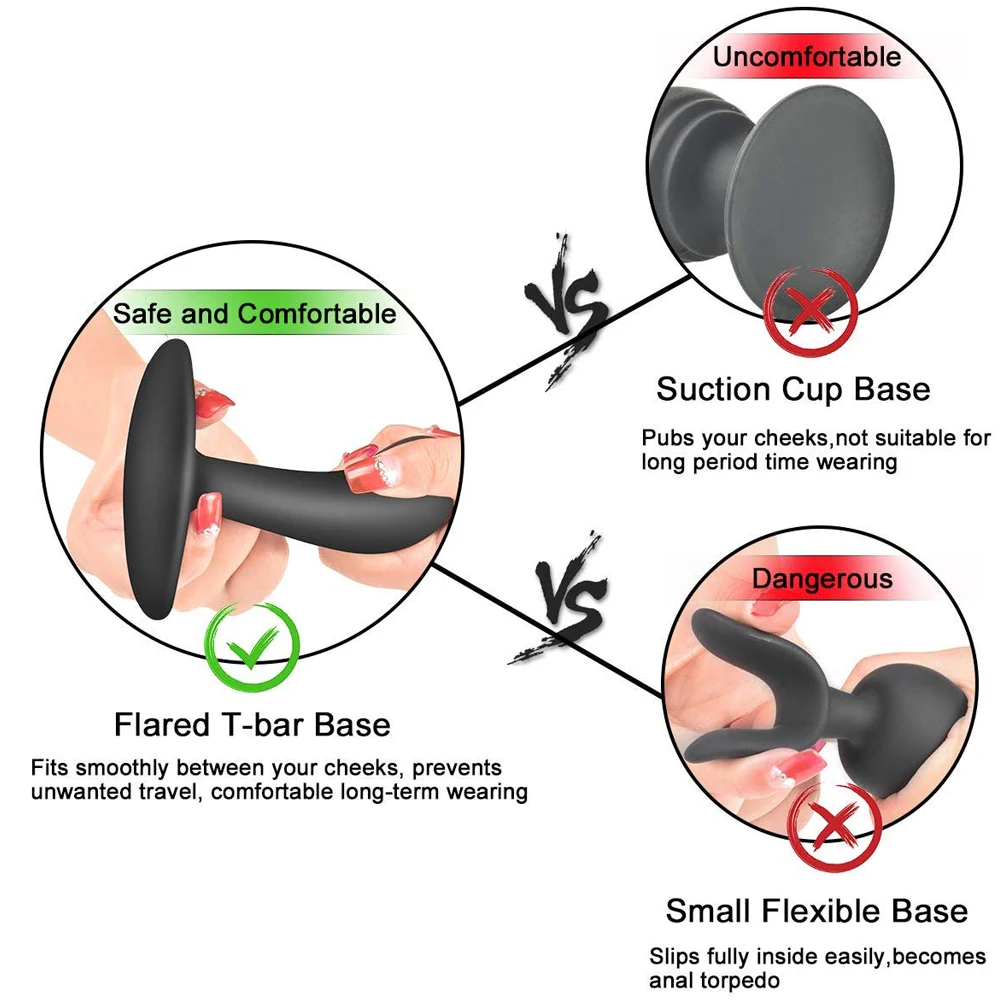 Анальная пробка для начинающих, тренировочный комплект для удобной носки, мягкая силиконовая Анальная пробка, секс-игрушки для женщин, взрослые, интимные секс-товары для геев