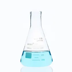 2Pcs/500Ml Glazen Erlenmeyer Kolven Voor School Laboratorium Apparatuur Erlenmeyer Kolven