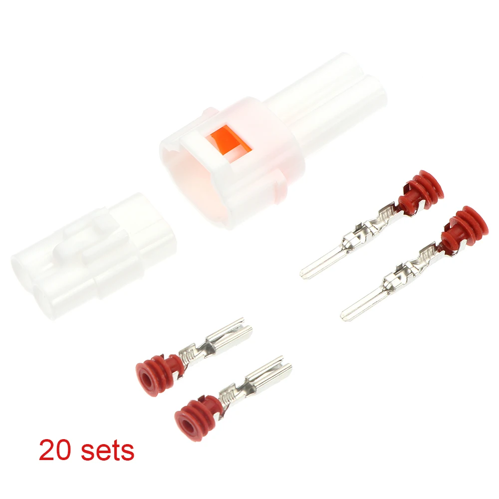 1/5/10/20sets Sealed 2Pin MT090 Male Female Plug Connector Housing Waterproof Auto Connector Motorcycle 6187-2171 6180-2181