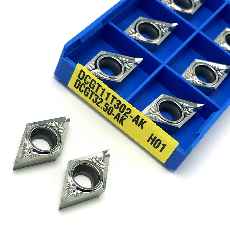 

DCGT11T302 AK H01 Aluminum Turning Tool Turning Insert Lathe Tool CNC Copper Aluminum Wood Processing