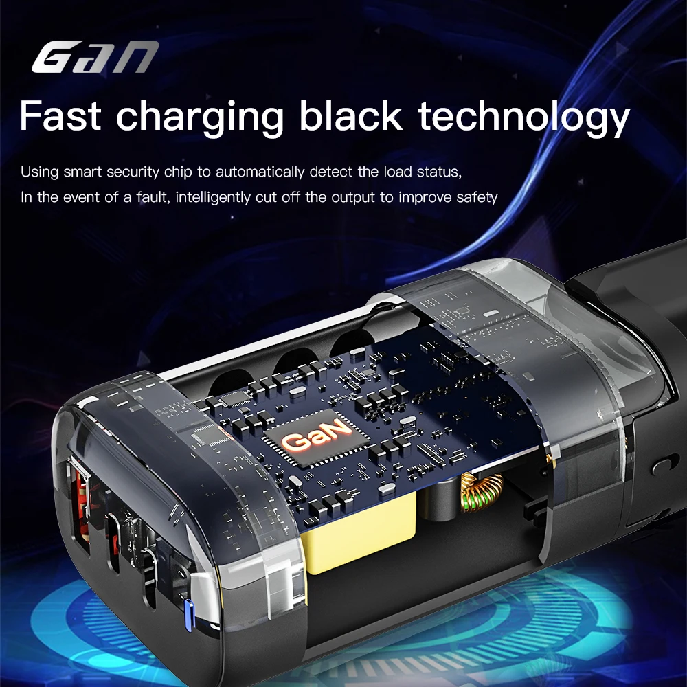 KEYSION GaN 65W USB C Charger Quick Charge 4.0 3.0 QC4.0 QC PD3.0 PD USB-C Type C Fast USB Charger For iPhone 13 Pro Max Macbook