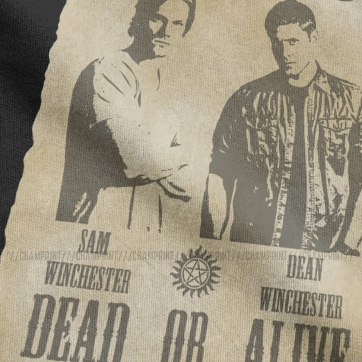 Supernatural Wanted Dead Or Alive T-Shirt Men Winchester Funny Cotton Tees O Neck Short Sleeve T Shirts Gift Idea Clothes