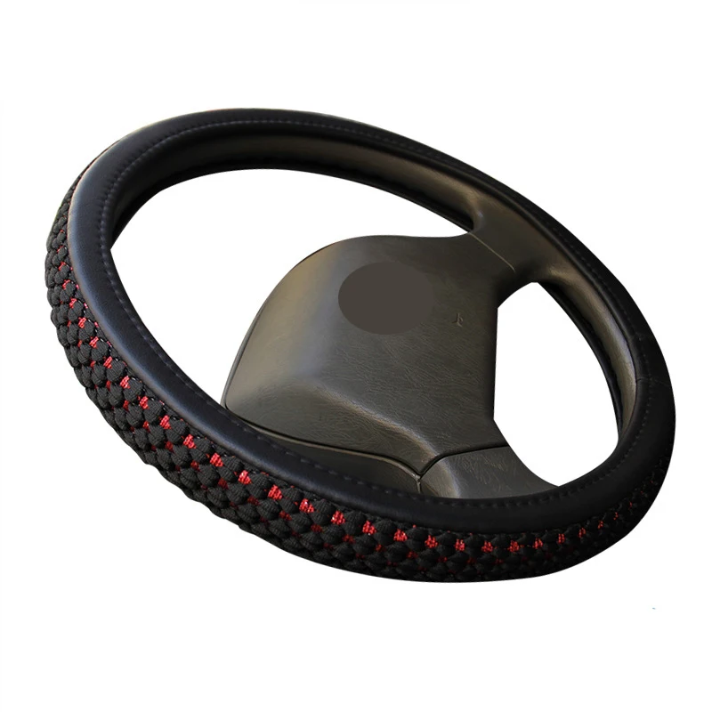 Car Steering Wheel Cover Wrap Volant Ice Silk Truck Lorry Bus Non-slip Diameters For 36 38 40 42 45 47 50 CM Auto Accessories