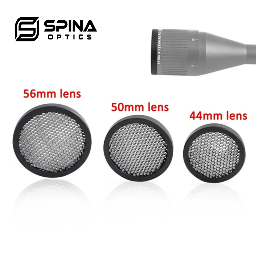 SPINA OPTICS Anti-Reflection Sunshade Scope Protective Cover Mesh 44MM/50MM/56MM Cover for Optic Scope