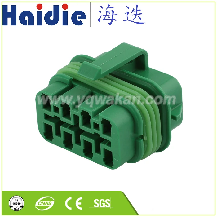 

Free shipping 5sets 8pin female auto electric housing plug plastic wiring cable waterproof connector HD087C-2.8-21