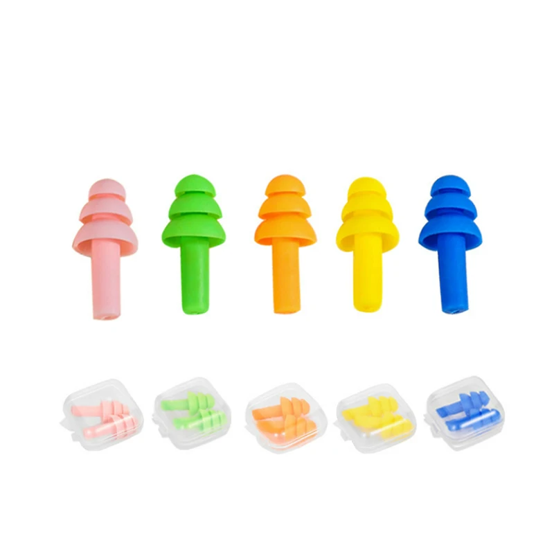 Soft Silicone Ear Plugs Insulation Ear Protection Earplugs Anti Noise Snoring Sleeping Plugs For Travel Noise Reduction