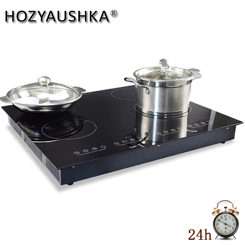 Estufa de cerámica eléctrica multiquemador de rango múltiple, 1800W, calefacción infrarroja, estufa de cerámica eléctrica libre de contaminación, amplia gama de uso a