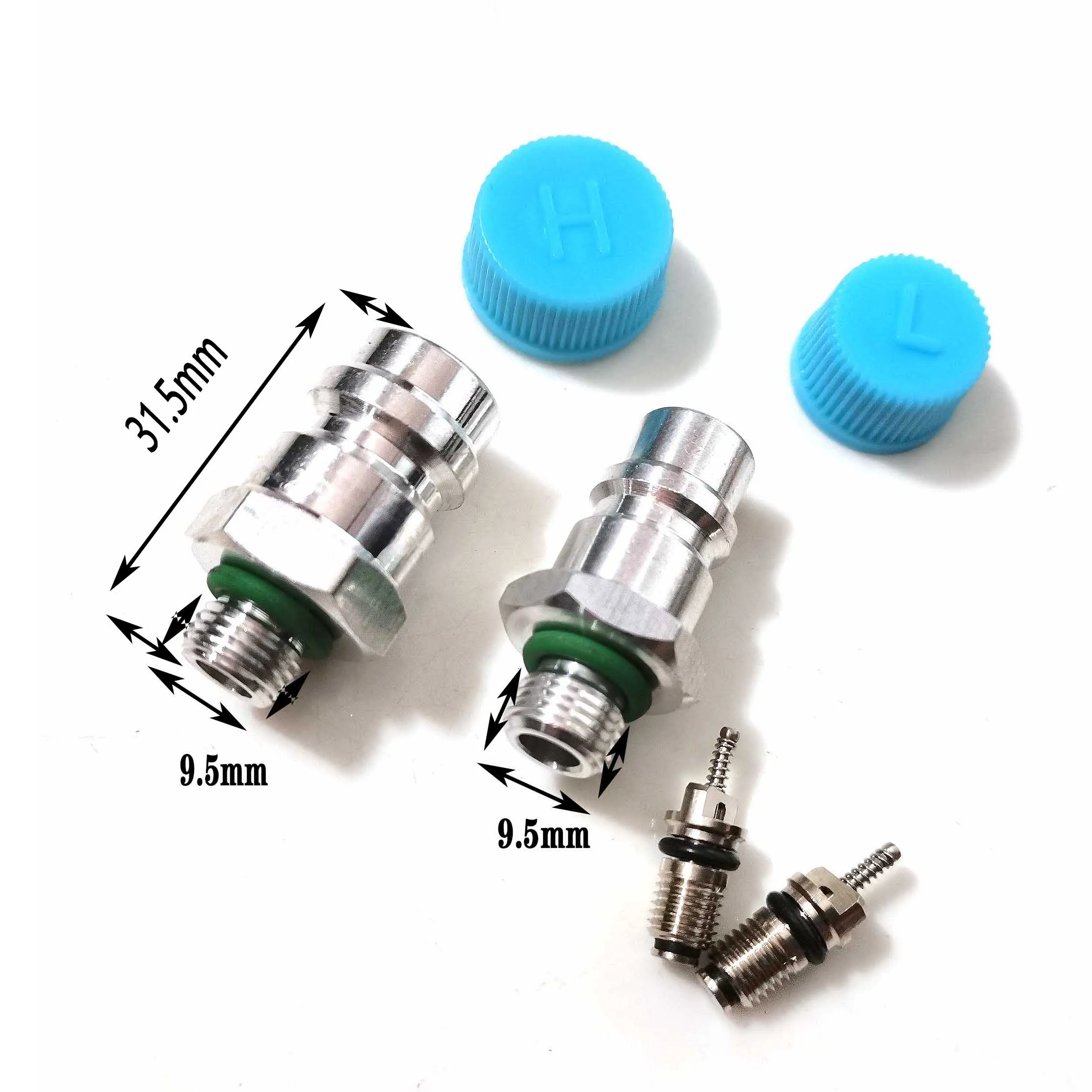 R134a High And Low Pressure Refueling Nozzle For Auto A/C Pipe Fluoride Joint SD508 Compressor Valve Core Valve