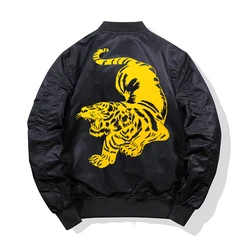 Bomber Jacket Men Tiger Flight Jackets Winter thick jacket windproof Coat Pilot Air Force Military Motorcycle Jacket Coat Men