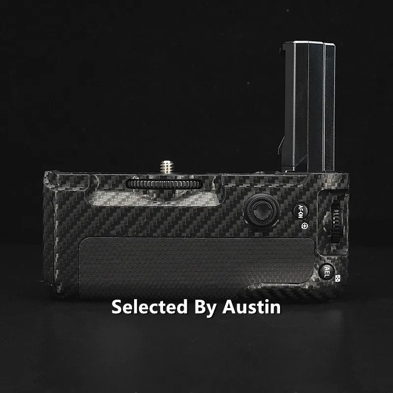 Premium skóra winylowa tablica naścienna Wrap Film dla Sony VG-C3EM A7III A7R3 A7M3 A9 uchwyt baterii Protector naklejka