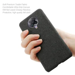 Cloth Cases For Xiaomi Poco F2 Pro Case Slim Retro Cloth Hard Phone Cover for Xiomi Redmi K30 Pro Poco F2 Pro Funda Coque Capa