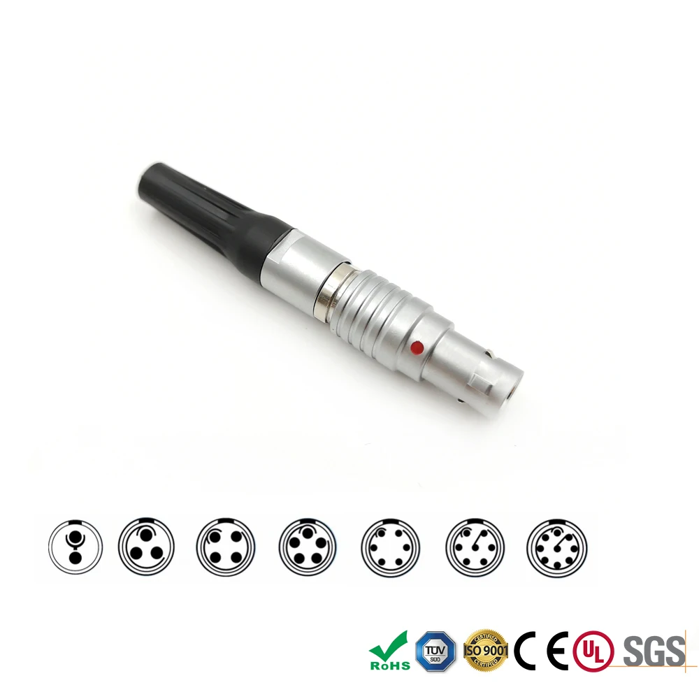 FGG 00 0B 1B 2 3 4 5 6 7 8 9 10 14 16 Pin Male Plug Connector for Sound Devices Arri Alexa Camera Timecode, Teradek Bond Bolt