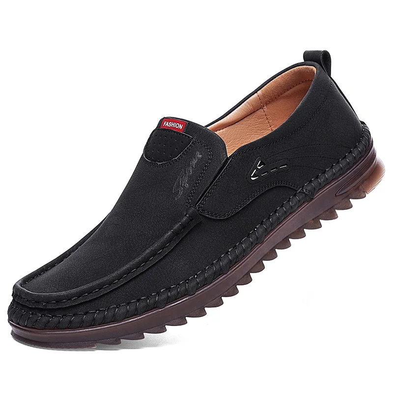 Genuine Leather Men Shoes Casual Luxury Brand 2023 Italian Mens Loafers Moccasins Breathable Slip on Boat Shoes Zapatos Hombre