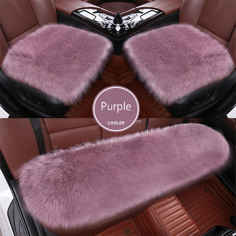 Faux Fur Car Seat Covers Plush For Toyota prius CHR land cruiser 100 200 corolla e150 aygo prado 150 highlander harrier wish