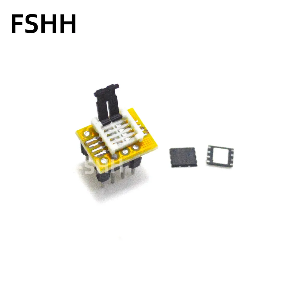 Mini series QFN8 socket QFN8 to DIP8 adapter QFN8 Programmer adapter WSON8 DFN8 MLF8 VFND8  6x8mm 1.27mm SOCKET