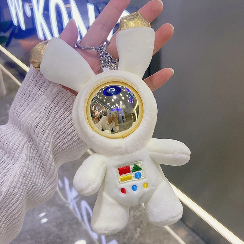 2024 New Plush Astronaut Keychain Pendant Stuffed Keyring for Purse Backpack Bag Charm