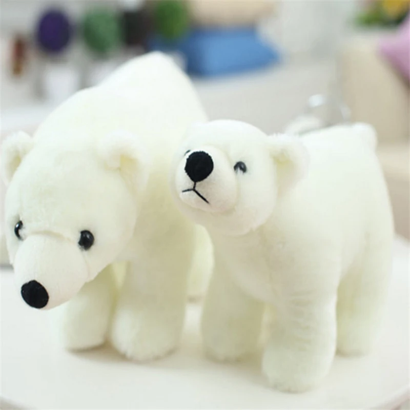 20/25/35/45cm super cute plush toys sweet polar bear doll family plush toy children send girlfriend birthday gift M023