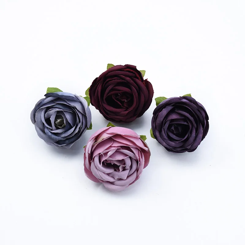 50/100 Stück Künstliche Blumen Seidenrosen Knospen DIY Geschenke Süßigkeitenbox Festival Dekoration Heimzimmer Hochzeit Brautaccessoires Ausverkauf – Detail 5