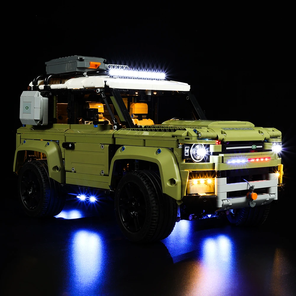 Kit de luz LED para coche Defender de la serie Technic 42110, juguete de manualidades, no incluye bloques de construcción