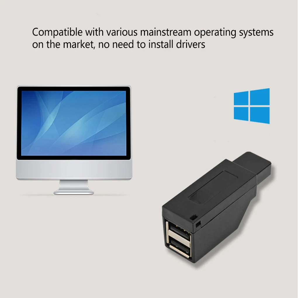 Brand New Universal Mini 3 Ports USB 2.0/3.0 Hub Laptop PC High Speed Data Transmission USB Splitter Adapter
