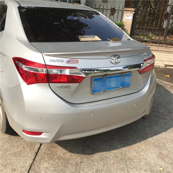 Alerón trasero de alta calidad para coche, accesorio para TOYOTA Corolla 2014-2016, Material ABS, imprimación de Color
