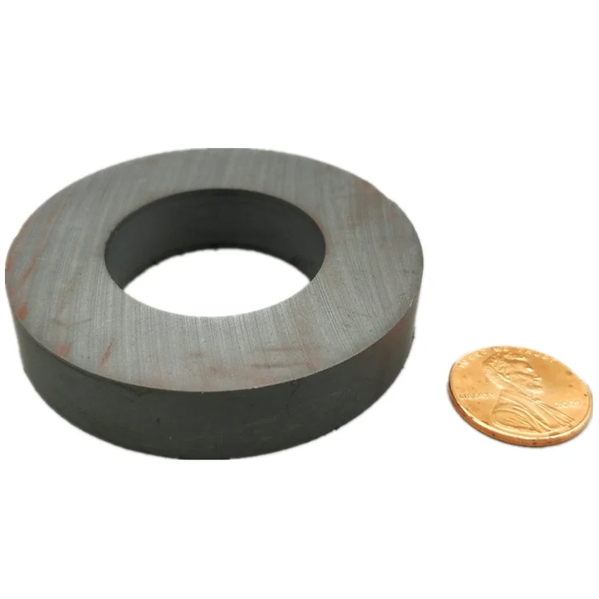 

Ferrite Magnet Ring Outer Diameter 60mm 2.4" large grade C8 Ceramic Magnets for DIY Loud speaker Sound Box board home use