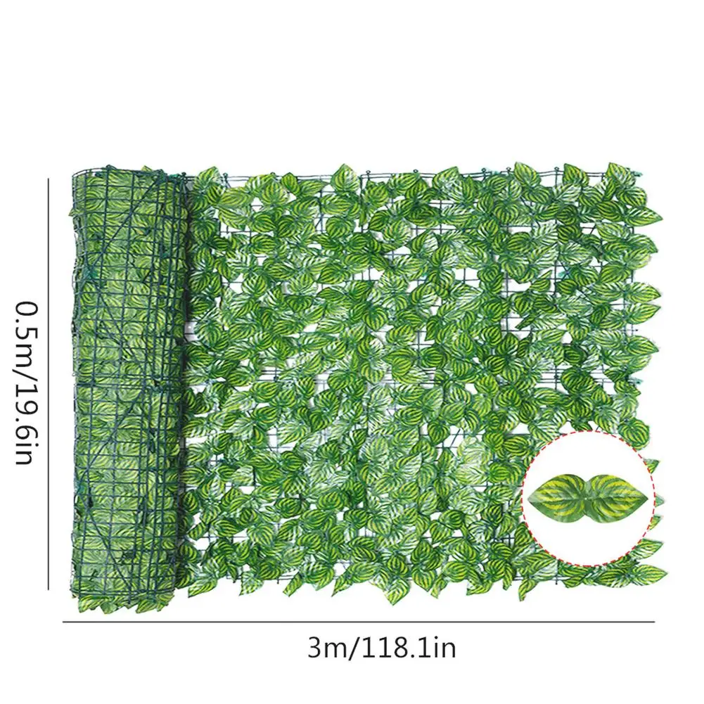 Artificial Ivy Fence Mesh Artificial Balcony Fence Garden Rattan Fence Balcony Privacy Screen Artificial Ivy Rolls