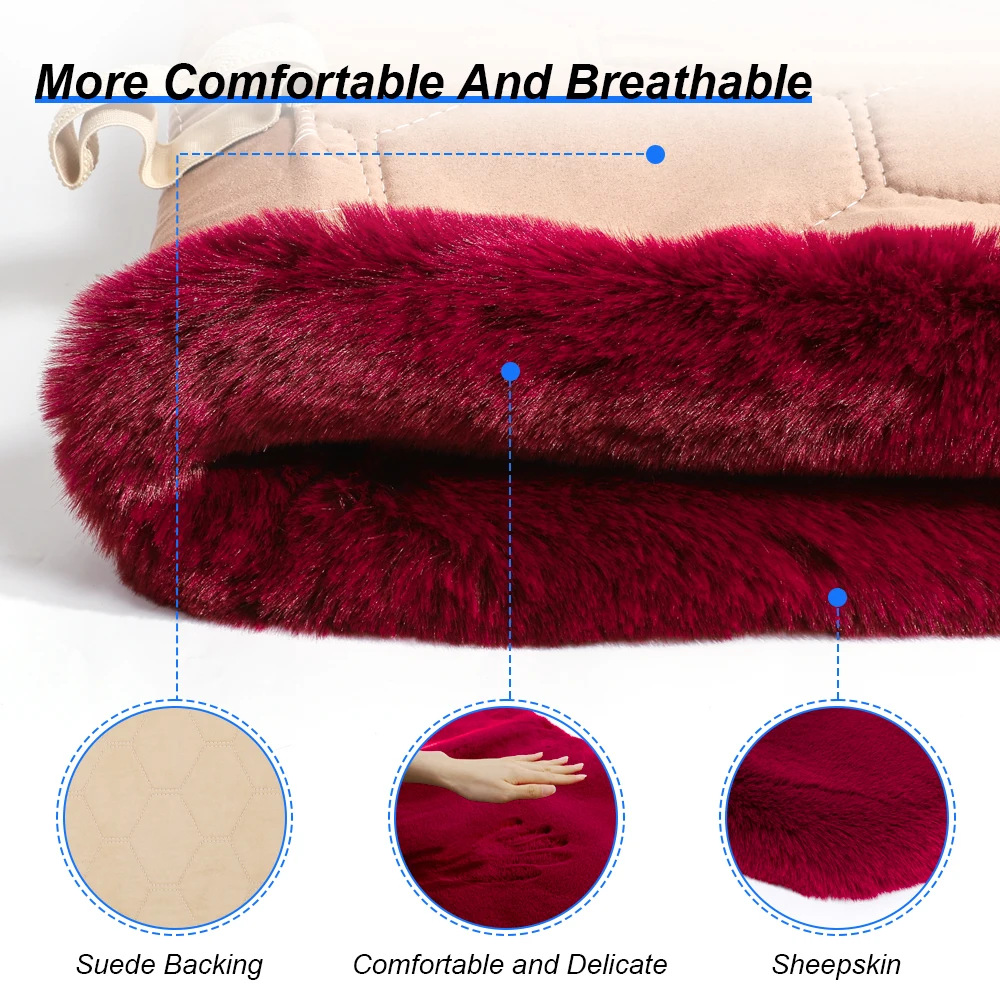 Fur Seat Covers Set For Women Plush Car Seat Cover Cushion Car Seat Cover Sets Fluffy For Toyota Volkswagen Lada Kia Ford Mazda