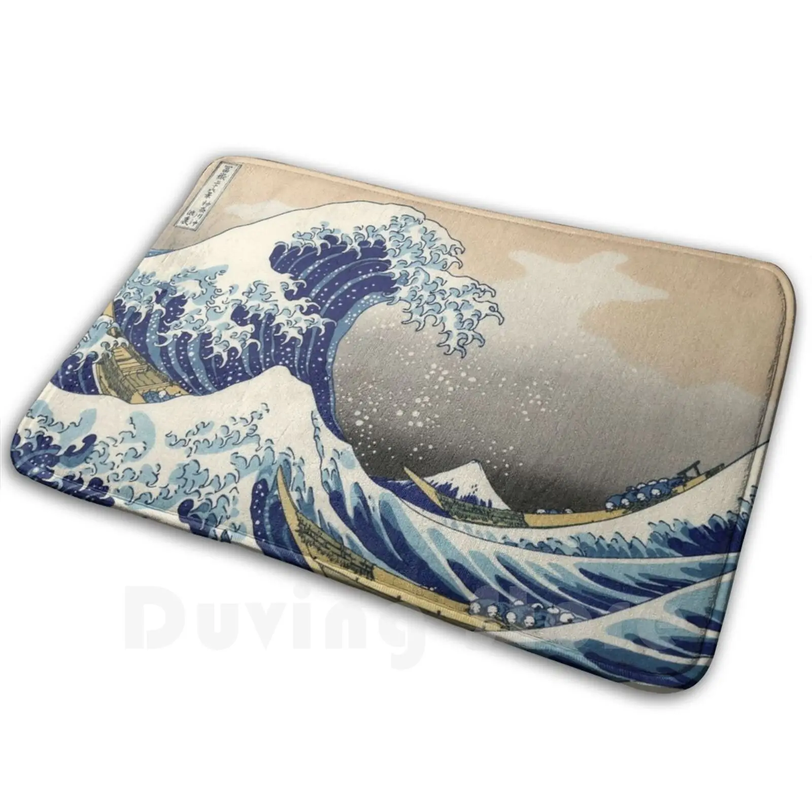 The Great Wave Off Kanagawa Carpet Mat Rug Cushion Soft Non-Slip Great Wave Off Kanagawa Great Wave Of Kanagawa Hokusai