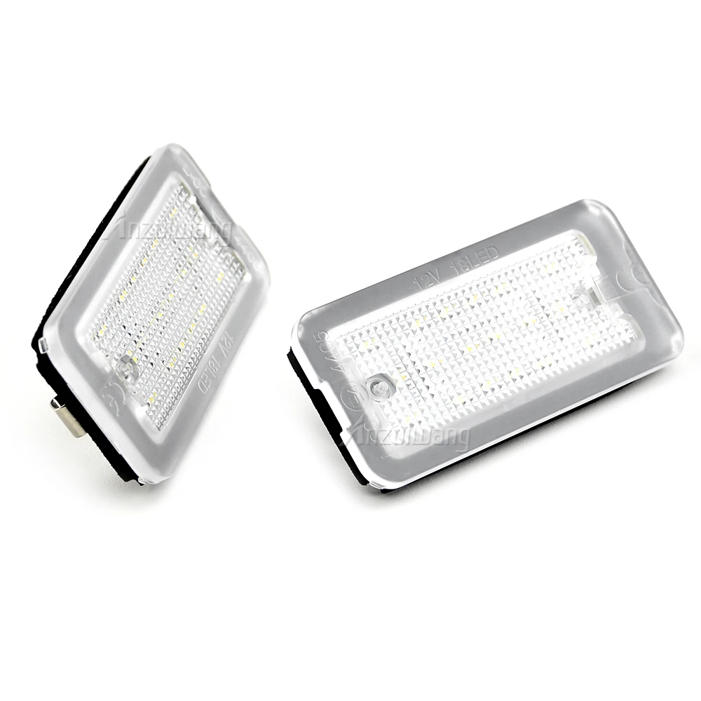 2PCS LED Kennzeichen Licht Für Fiat 500 Abarth 500 500C 695 595 6000K Xenon Weiß Hohe Helligkeit kennzeichen Lichter Kein Fehler