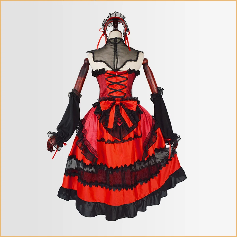 Anime Datum Een Live Tokisaki Kurumi Cosplay Kostuum Vrouwen Fancy Goths Lolita Jurk Halloween Carnaval Uniformen Custom Made