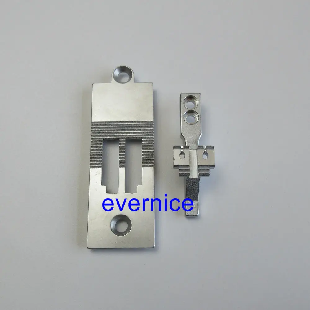 Feed Dog Feeder & Needle Throat Plate For Pfaff 1246 2-Needle Sewing Machine