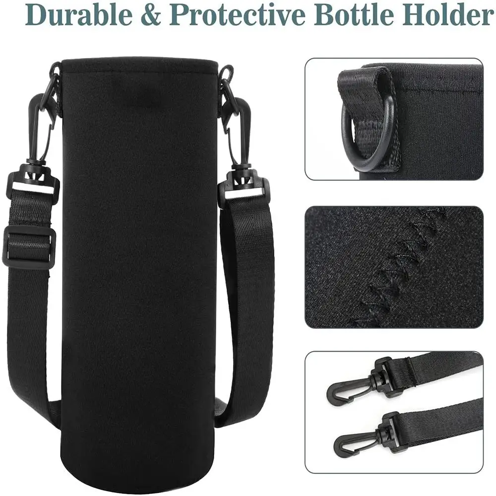 Water Bottle Tote Bag Universal Water Bottle Pouch High Capacity Insulated Cooler Bags Outdoor Traveling Camping Hiking