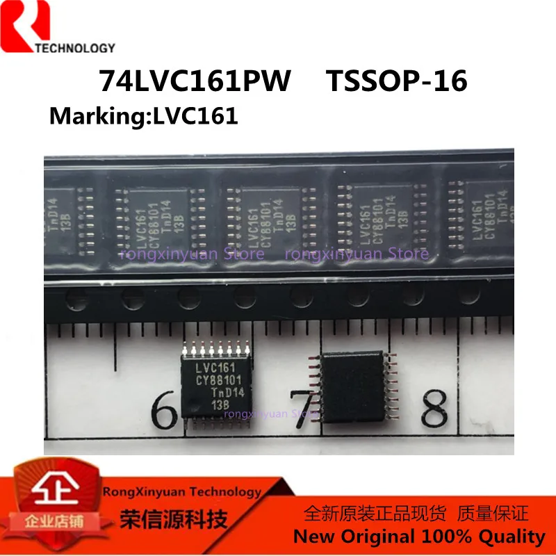 

10 pcs/lot 74LVC161PW LVC161 TSSOP-16 74LVC161 Presettable synchronous 4-bitbinary counter; asynchronous reset 100% New original