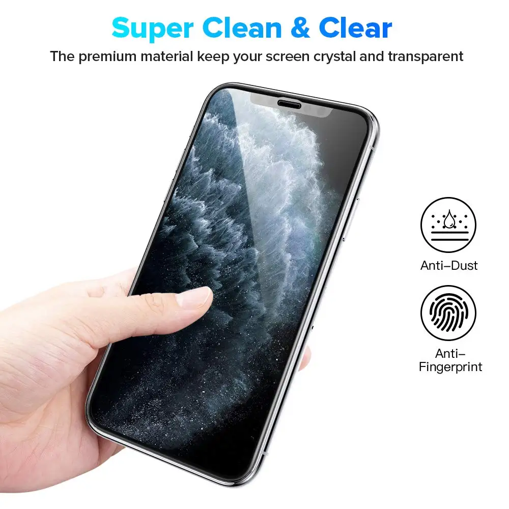 Full Tempered Glass For iPhone 11 Pro Max Screen Protector For iPhone XS MAX XR X on iPhone 8 7 6s 6 Plus Cover 12 Pro Max mini images - 6