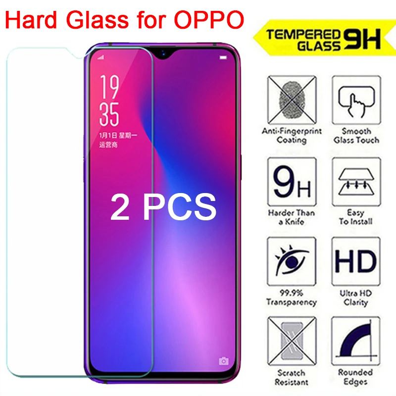 2pcs/lot Tempered Glass for Realme X XT U1 Q Protective Glas Screen Protector for Realme X2 Pro C1 C2 2019